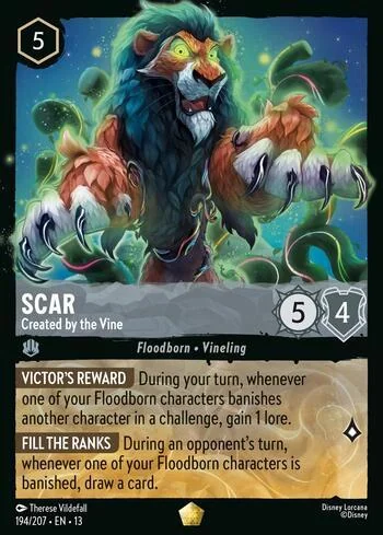 Scar, Created by the Vine 194/207
