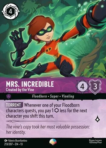 Mrs. Incredible, Created by the Vine 213/207