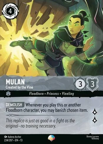 Mulan, Created by the Vine 224/207