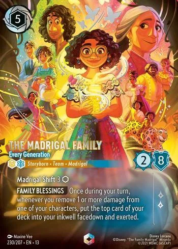 The Madrigal Family, Every Generation 230/207