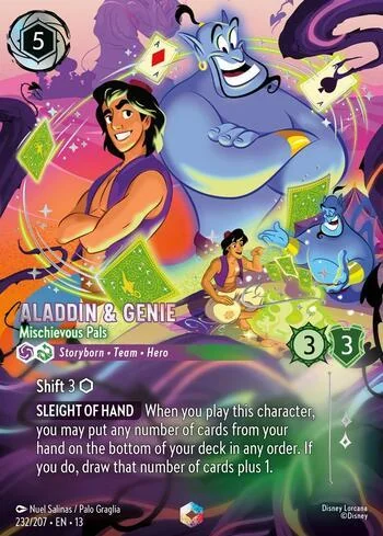 Aladdin & Genie, Mischievous Pals 232/207