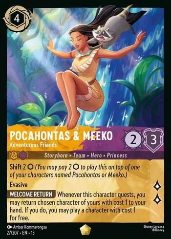Pocahontas & Meeko, Adventurous Friends 27/207