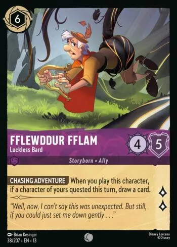 Fflewddur Fflam, Luckless Bard 38/207