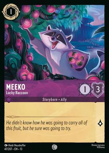 Meeko, Lucky Raccoon 47/207