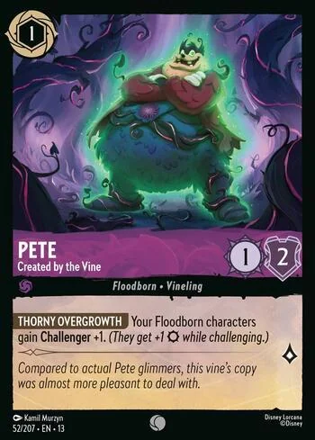 Pete, Created by the Vine 52/207