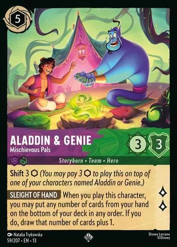 Aladdin & Genie, Mischievous Pals 59/207