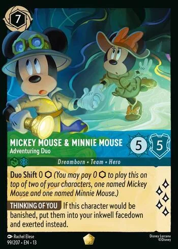Mickey Mouse & Minnie Mouse, Adventuring Duo 99/207