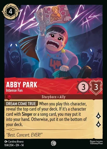 Abby Park, Intense Fan 104/204