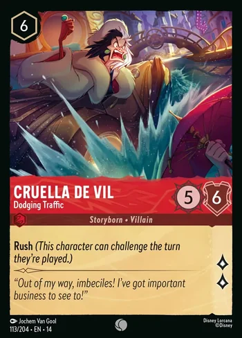 Cruella De Vil, Dodging Traffic 113/204
