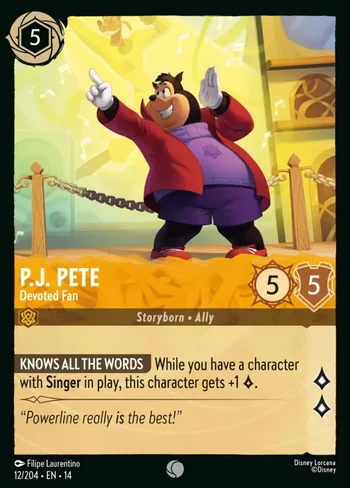 P.J. Pete, Devoted Fan 12/204