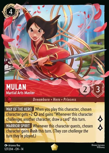 Mulan, Martial Arts Master 127/204, Lendária de Hyperia City
