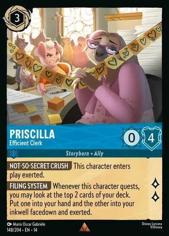 Priscilla, Efficient Clerk 148/204