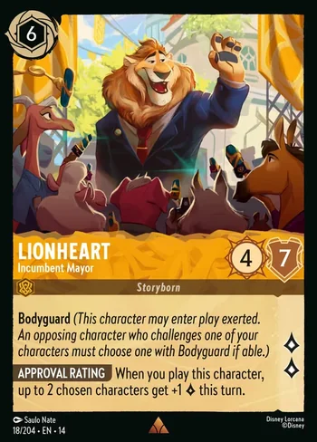 Lionheart, Incumbent Mayor 18/204