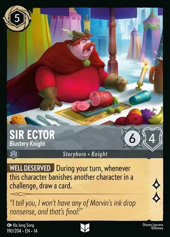 Sir Ector, Blustery Knight 190/204
