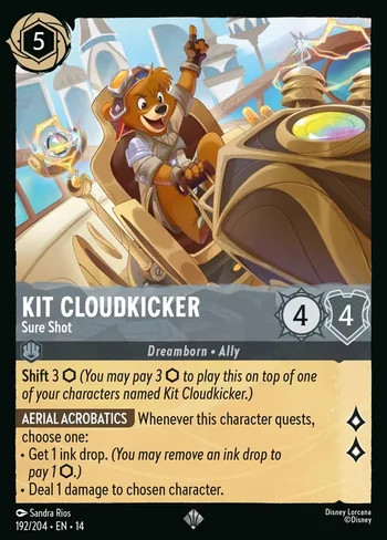 Kit Cloudkicker, Sure Shot 192/204