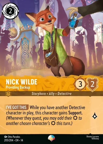 Nick Wilde, Providing Backup 205/204, Epic de Hyperia City