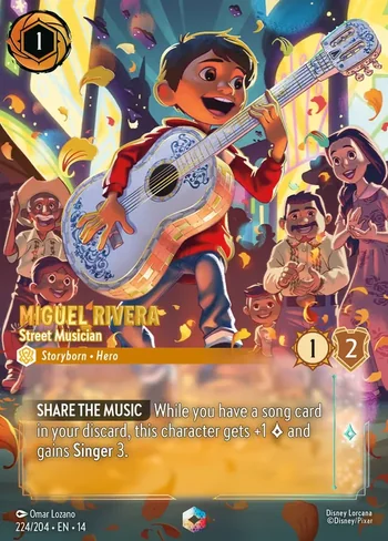 Miguel Rivera, Street Musician 224/204, Enchanted de Hyperia City
