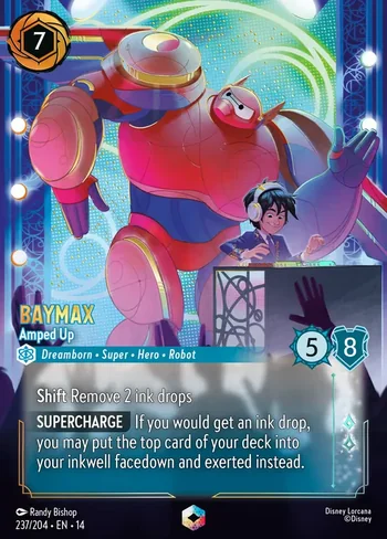 Baymax, Amped Up 237/204, Enchanted de Hyperia City