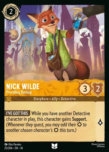 Nick Wilde, Providing Backup 25/204