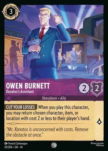 Owen Burnett, Xanatos's Assistant 35/204