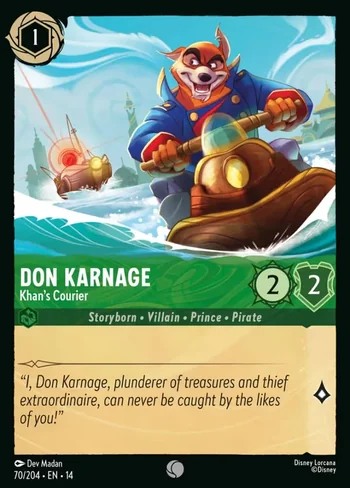 Don Karnage, Khan's Courier 70/204