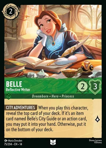 Belle, Reflective Writer 75/204