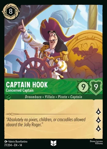 Captain Hook, Concerned Captain 77/204