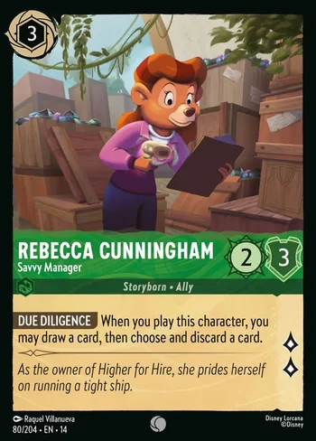 Rebecca Cunningham, Savvy Manager 80/204