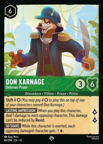 Don Karnage, Debonair Pirate 88/204