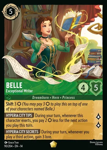 Belle, Exceptional Writer 90/204, Lendária de Hyperia City