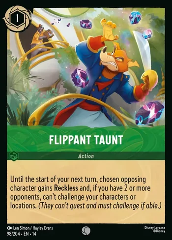Flippant Taunt 98/204