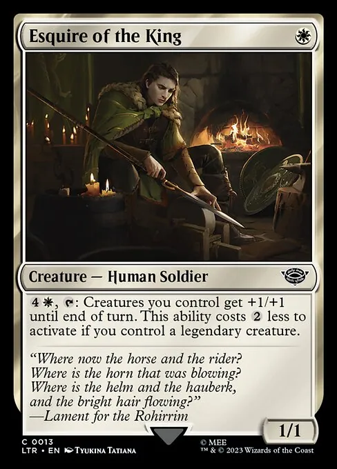 Esquire of the King 013/321