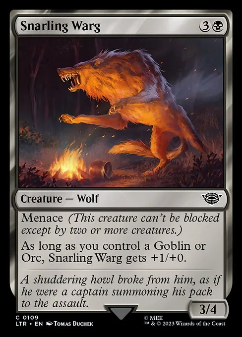 Snarling Warg 109/321