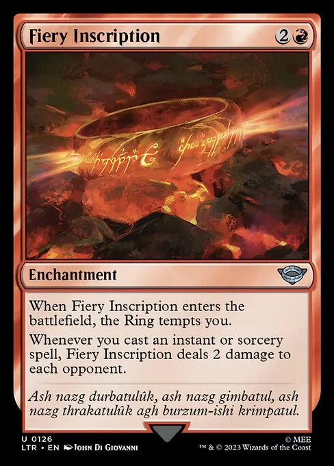 Fiery Inscription 126/321