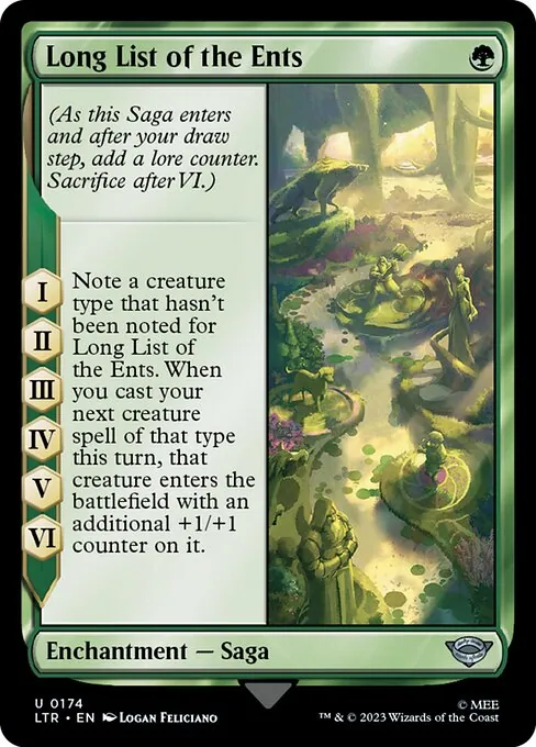 Long List of the Ents 174/321