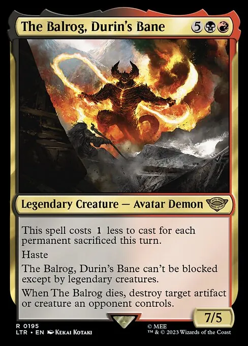 The Balrog, Durin's Bane 195/321
