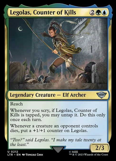 Legolas, Counter of Kills 212/321