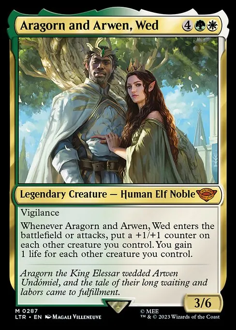 Aragorn and Arwen, Wed 287/321
