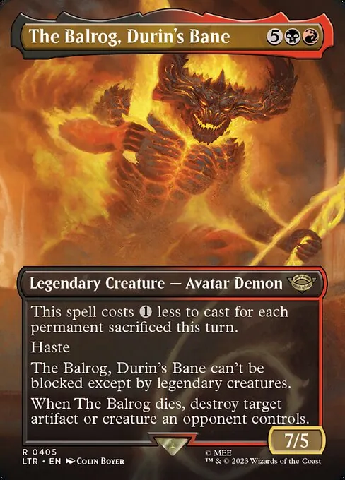 The Balrog, Durin's Bane 405/321