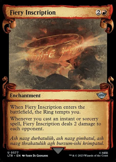 Fiery Inscription 577/321