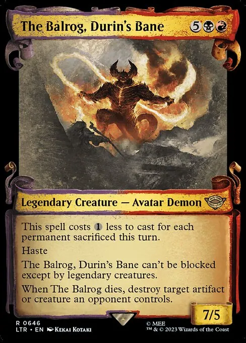 The Balrog, Durin's Bane 646/321