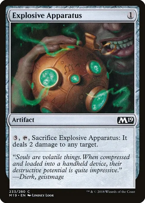 Explosive Apparatus 233/280