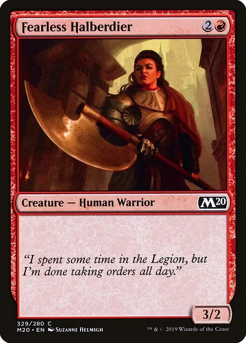 Fearless Halberdier 329/344