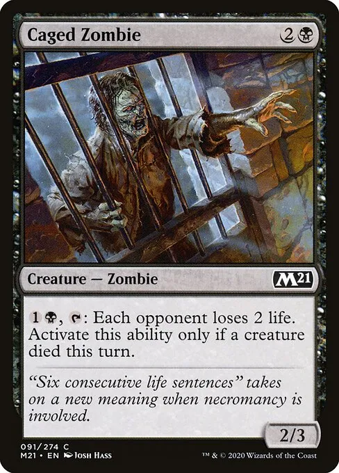 Caged Zombie 091/274