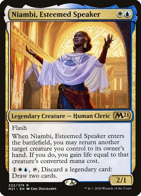 Niambi, Esteemed Speaker 222/274