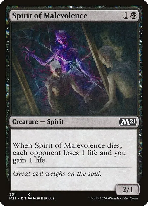 Spirit of Malevolence 331/274
