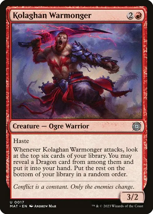 Kolaghan Warmonger 017/050