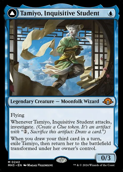 Tamiyo, Inquisitive Student // Tamiyo, Seasoned Scholar 242/329