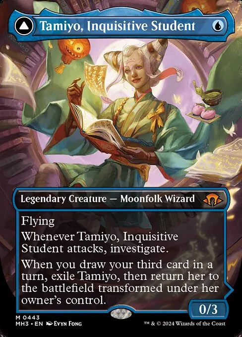 Tamiyo, Inquisitive Student // Tamiyo, Seasoned Scholar 443/329