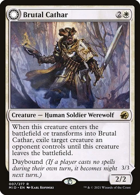 Brutal Cathar // Moonrage Brute 007/277